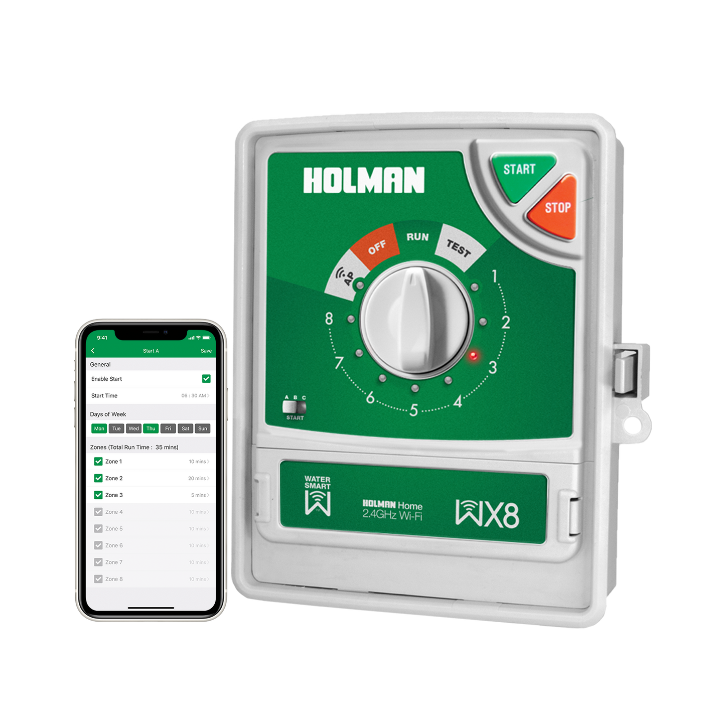 Holman Wi-Fi Irrigation Controller - 8 Zones