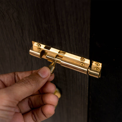 Taskmaster Barrel Bolt - 75mm - Polished Brass