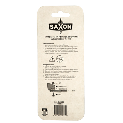Saxon Rover Mower 18" Blade and Bolt Set SMB203 - 2 Pack