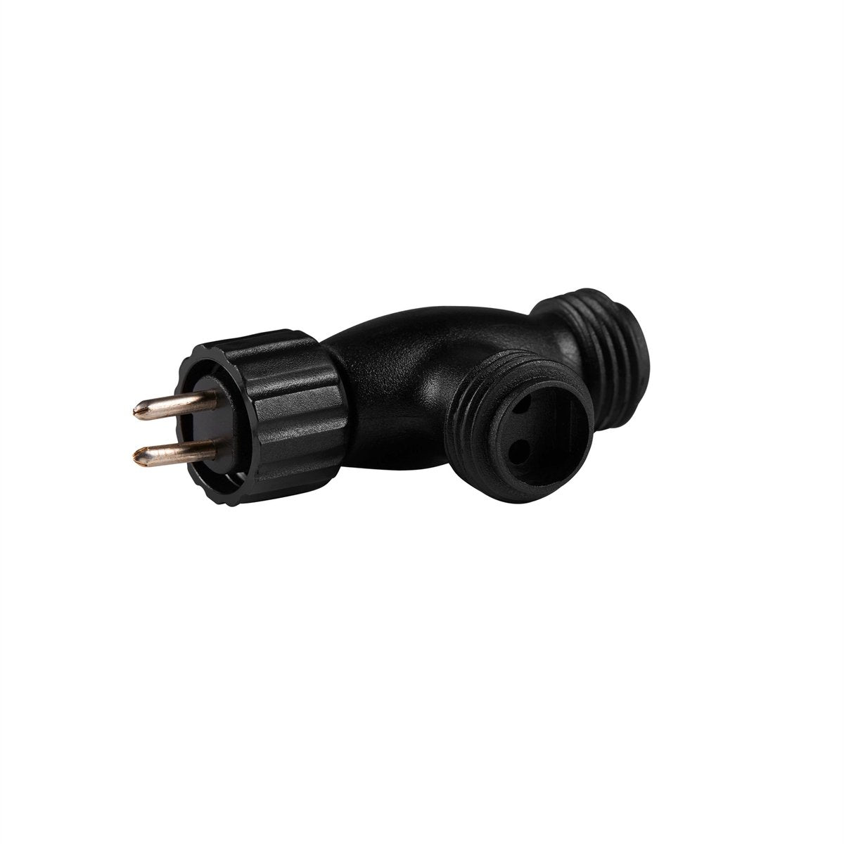 Elluminate Garden Light T-Piece Connector - 55mm Plastic - Weatherproof