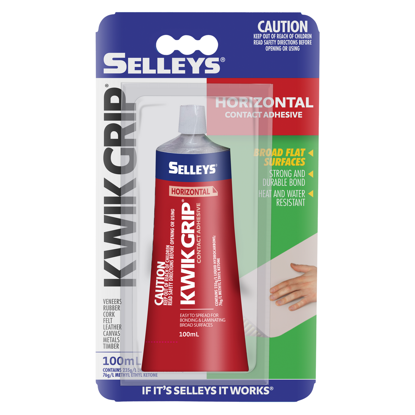 Selleys Kwik Grip Horizontal Contact Adhesive - 100ml