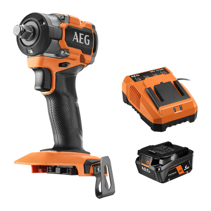 AEG Sub Compact Impact Wrench Kit - 18V - 339Nm - 5Ah
