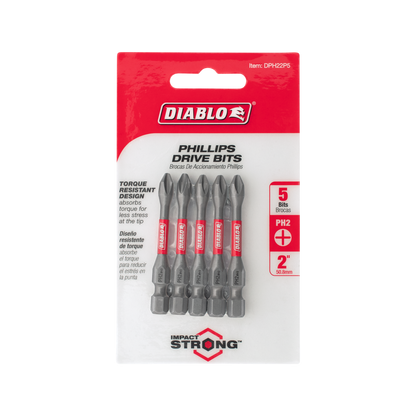 Diablo Phillips Drive Bit - 50mm - 5 Pack