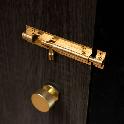 Taskmaster Barrel Bolt - 100mm - Polished Brass