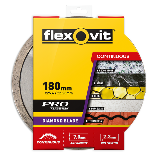 Flexovit Diamond Blade - 180mm