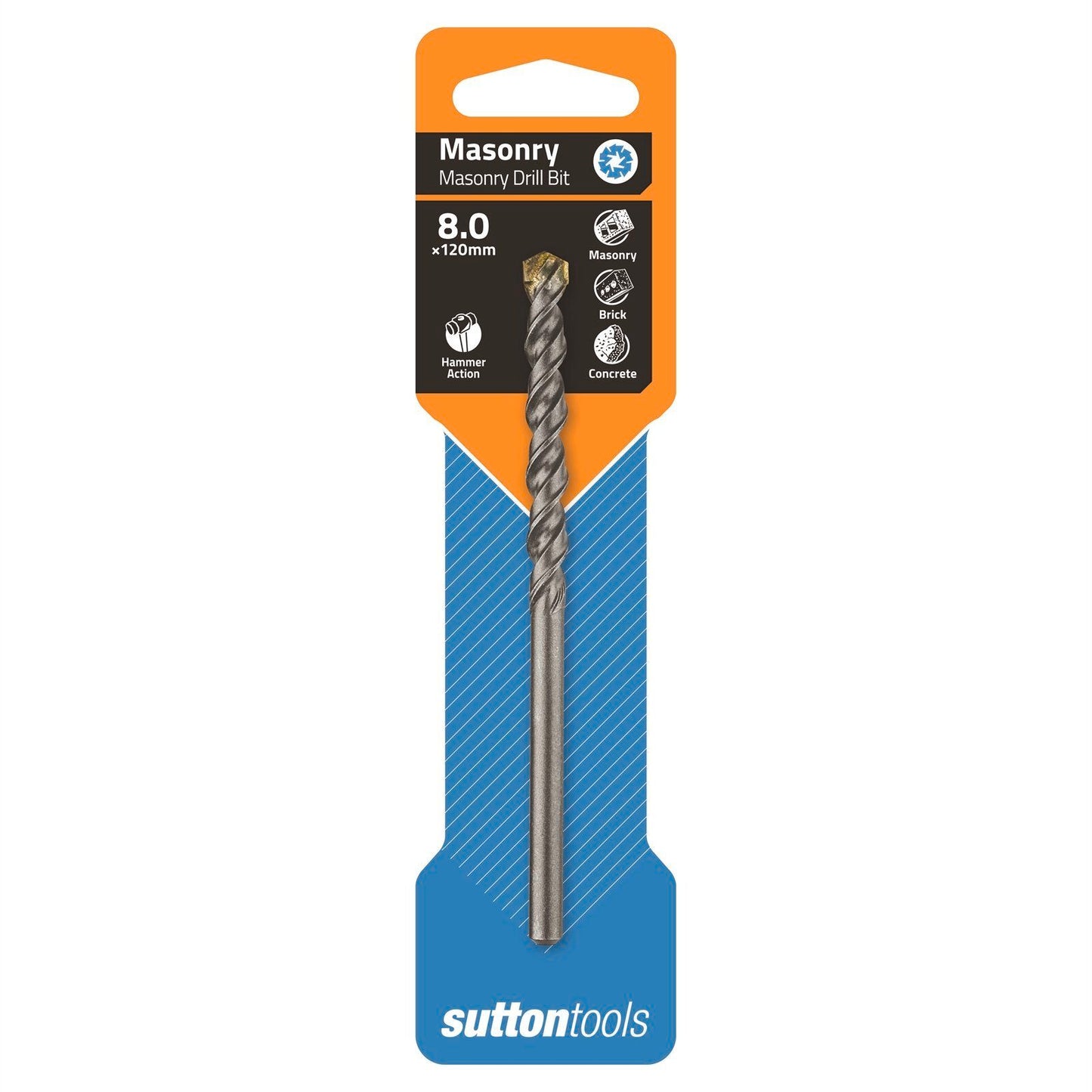 Sutton Tools Masonry Drill Bit - 8 x 120mm