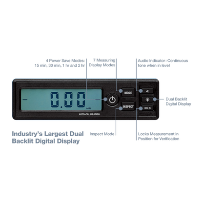 Empire Digital Spirit Level 400mm Aluminium Durable Accurate