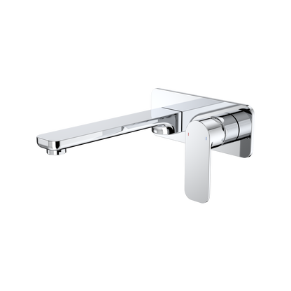 Caroma Chrome Luna Wall Basin Bath Mixer - 180 x 122 x 210mm