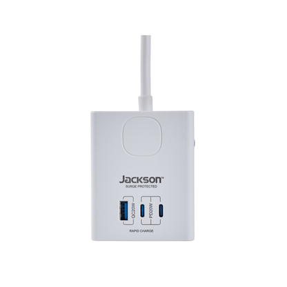Jackson Power Cube - 3 Outlet - 1.2m - White