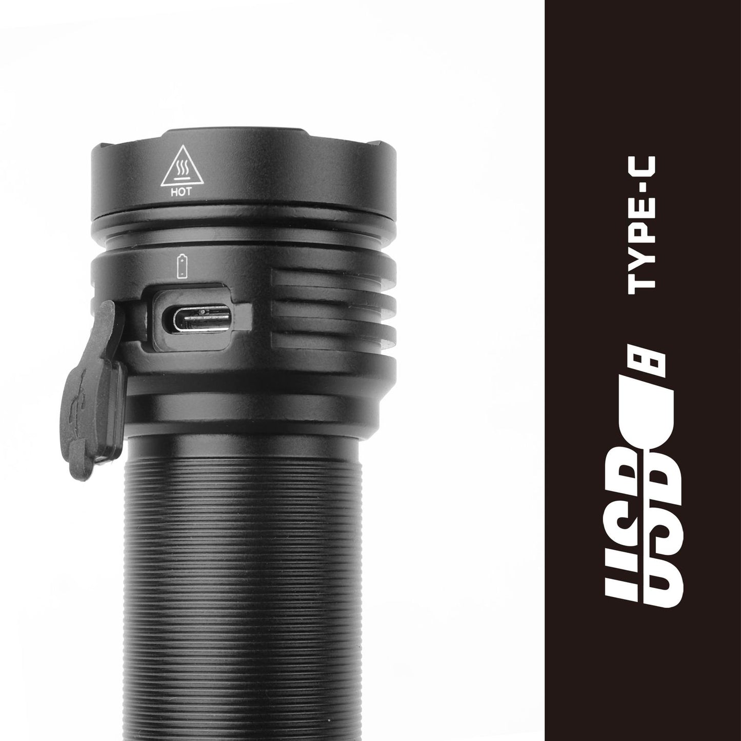 Swiss Tech Rechargeable Compact Turbo Flashlight - 3500lm - 102 x 41mm - 220m
