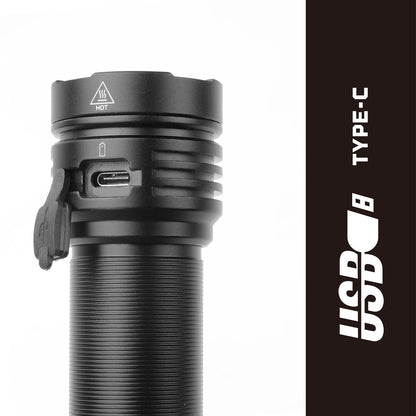 Swiss Tech Rechargeable Compact Turbo Flashlight - 3500lm - 102 x 41mm - 220m