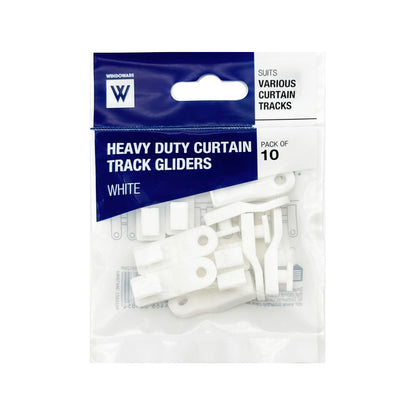 Windoware White Curtain Track Glider - 10 Pack