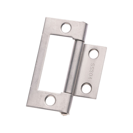 Lane Easy Fit Fixed Pin Hinge - 50 x 40 x 1.2mm - Polished Stainless Steel