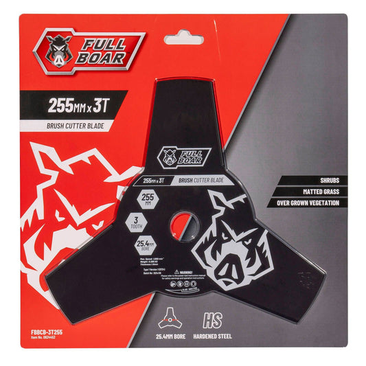 Full Boar Brush Cutter Blade - 255mm - 3T