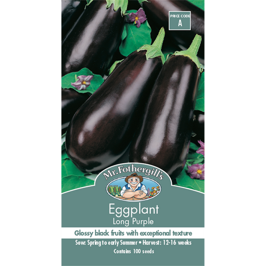 Mr Fothergill Long Purple Eggplant Seeds