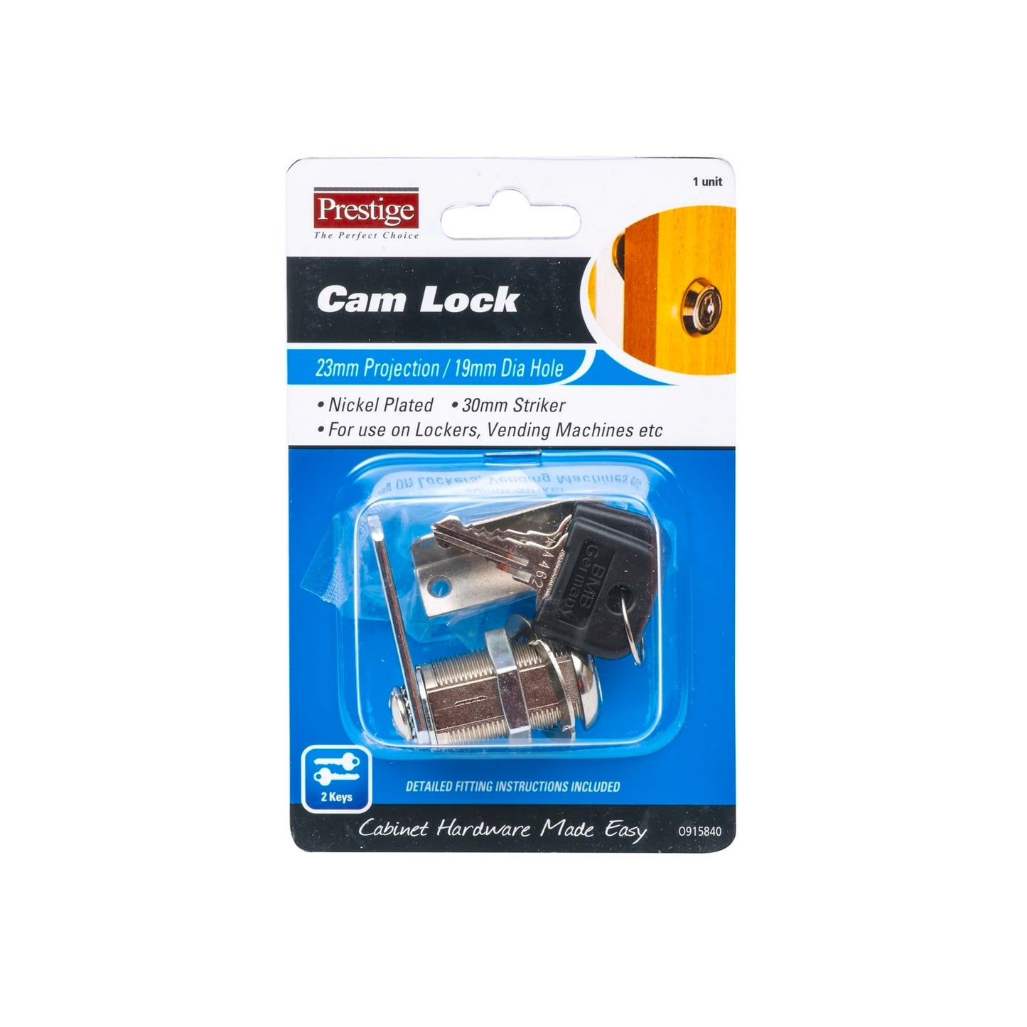 Prestige Cam Lock - 23mm