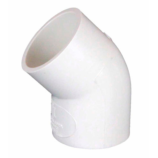 Holman 20mm 45° White PVC Elbow - Solvent Weld - Durable - Pressure Rated