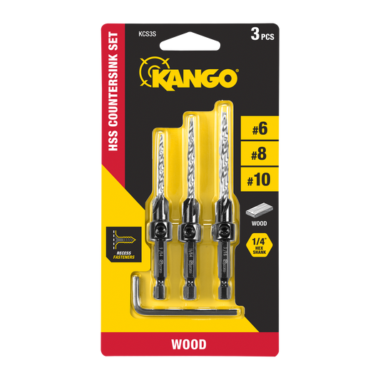 Kango Countersink Drill Bit Set 3 Piece 105mm