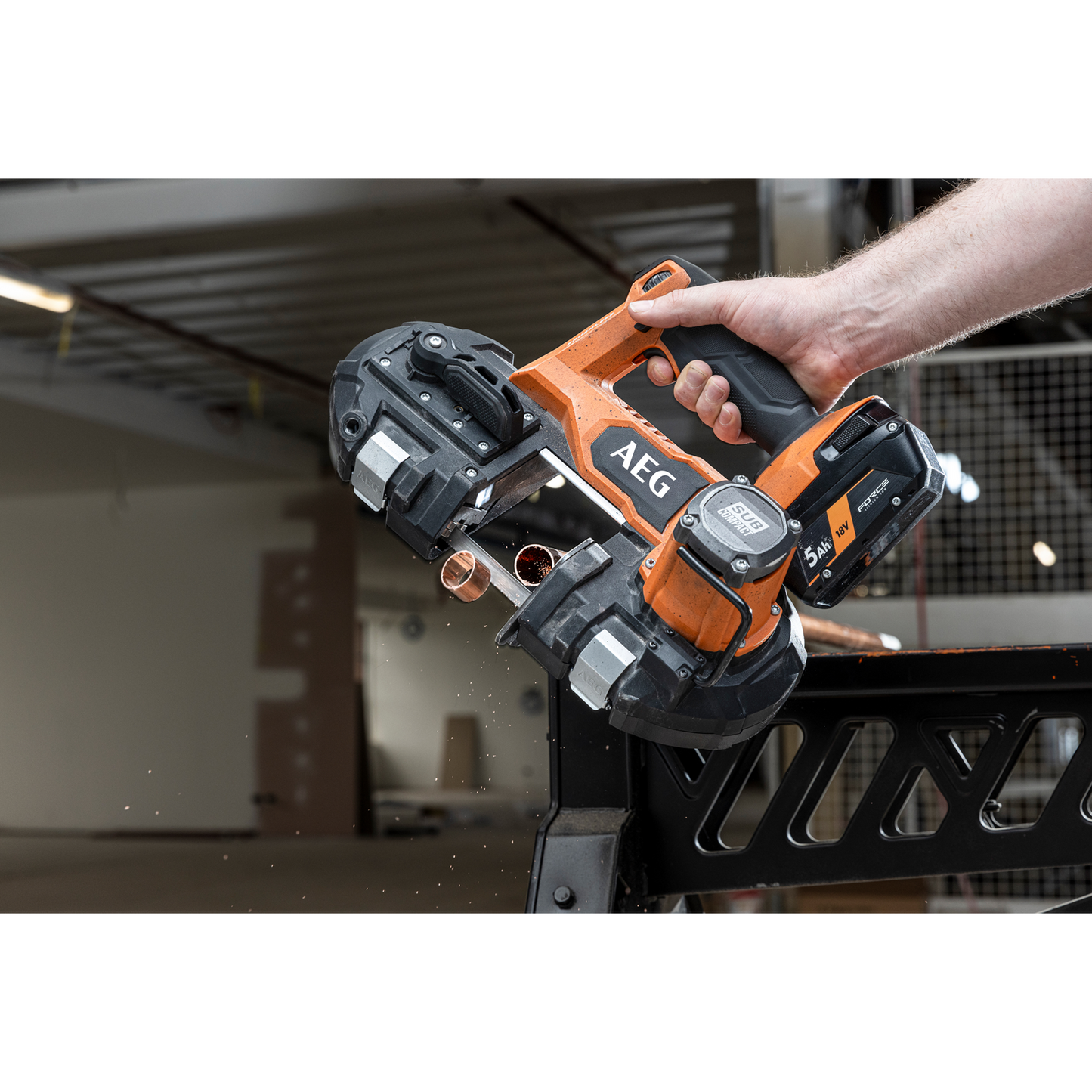 AEG Sub Compact Brushless Band Saw - 18V - 63mm