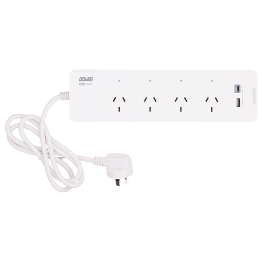 Arlec Grid Connect Smart Powerboard - 4 Outlet - White