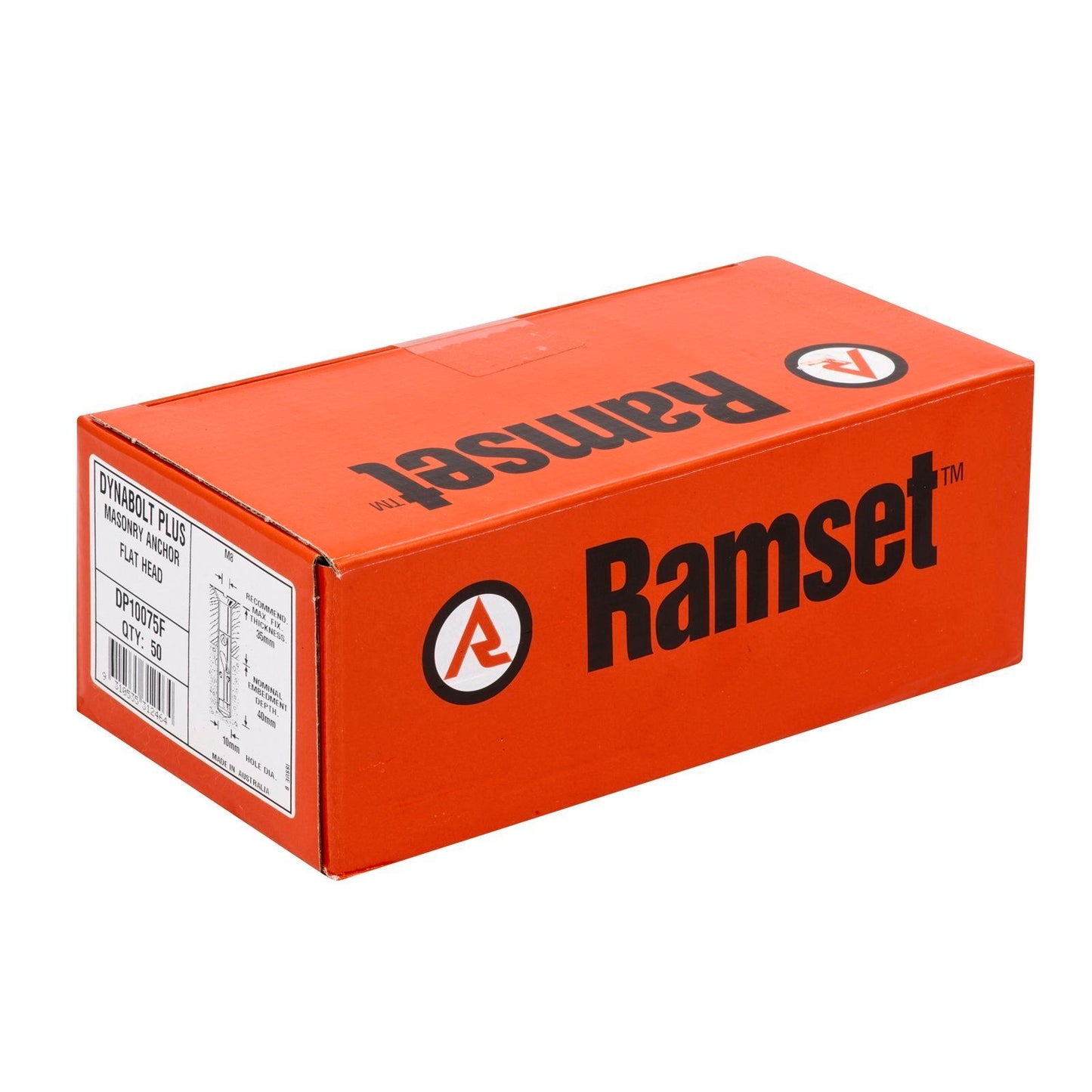 Ramset DynaBolt Plus - 10 x 75mm - 50 Pack
