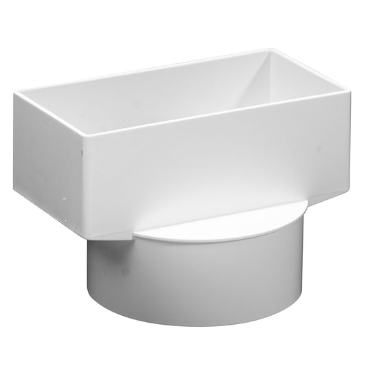 Holman PVC Stormwater Downpipe Adaptor - 100x50x90mm