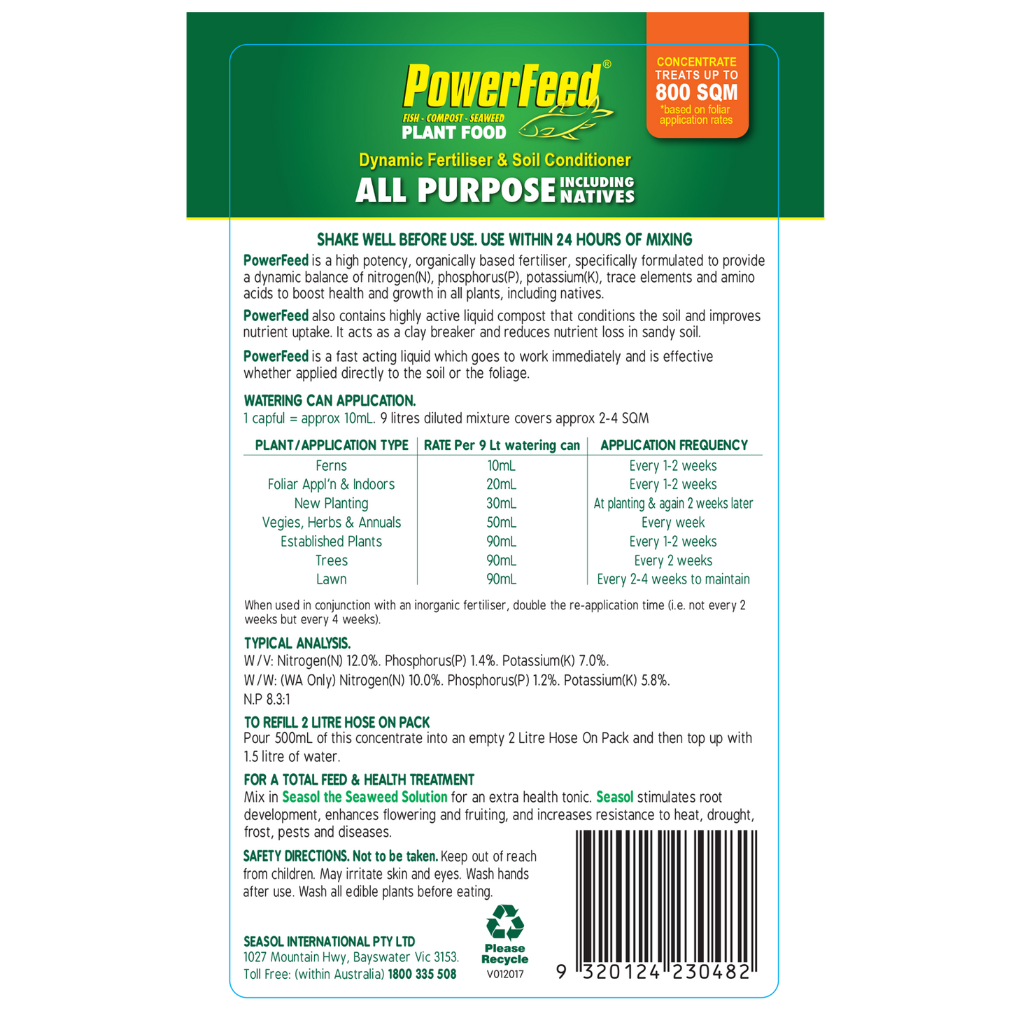 PowerFeed Plant Food - 4L