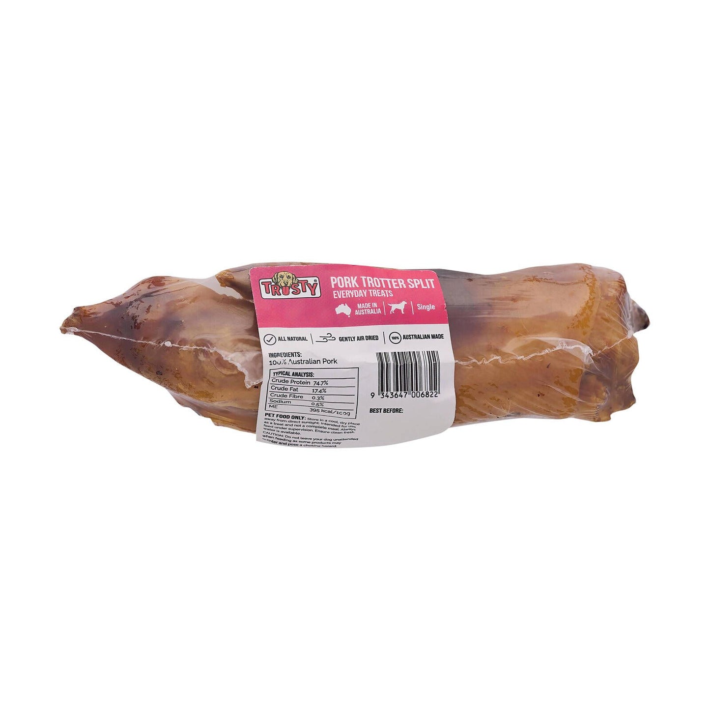 Trusty Air Dried Pork Trotters Dog Treats - 100g