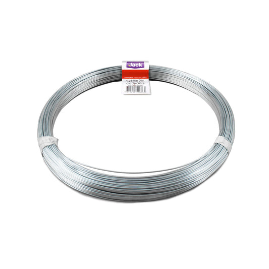 Jack Galvanised Tie Wire - 1.25mm x 95m - 1kg
