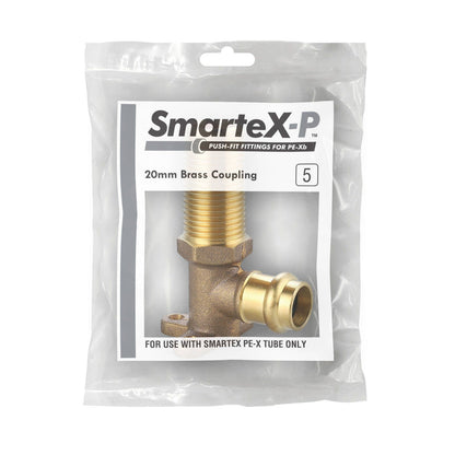 Smartex Press Male Back Plate Elbow - 15 x 15mm