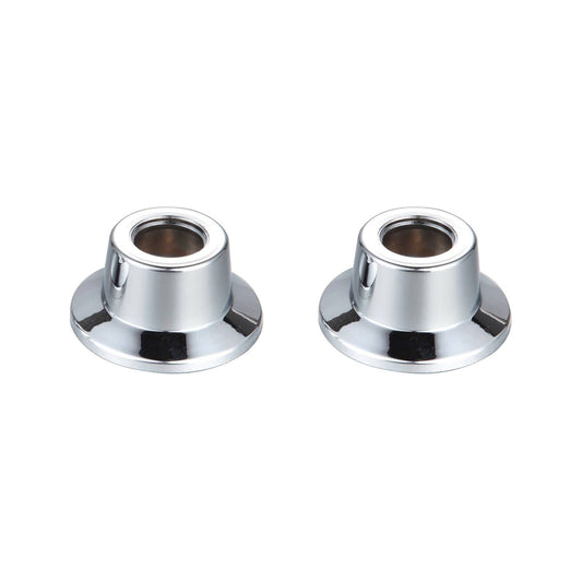 Shaw Mason Chrome Plastic Basin Flange - 65 x 145mm - 2 Pack