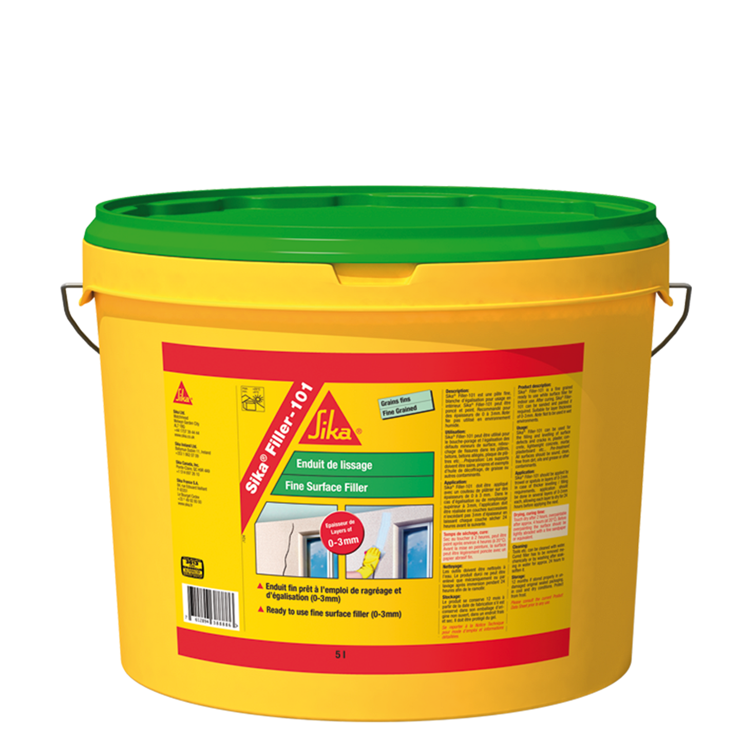 Sika Filler 101 Fine Surface Filler - 5L - White