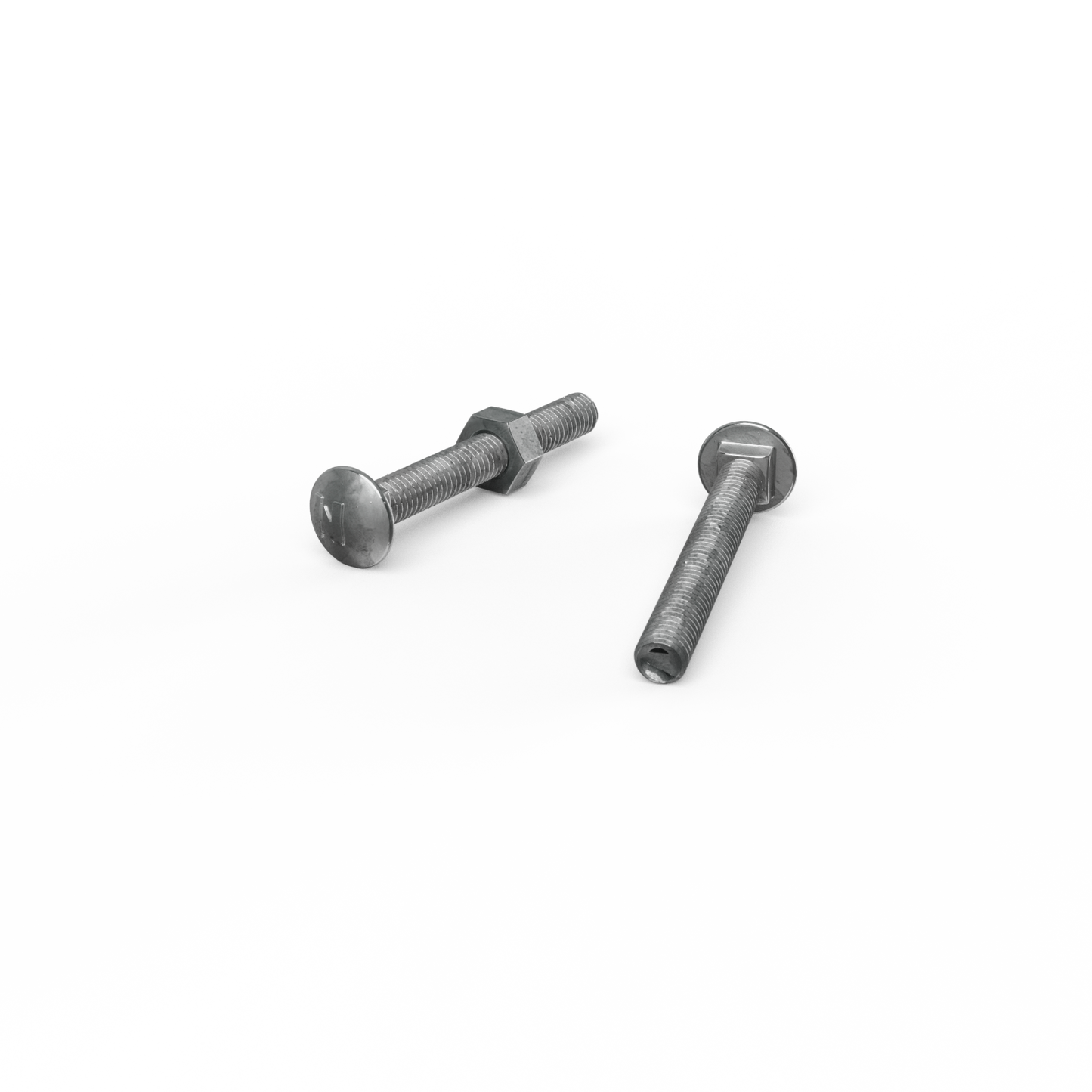 Zenith M6 x 50mm - Hot Dip Galvanised Cup Head Bolts & Nuts - 25 Pack