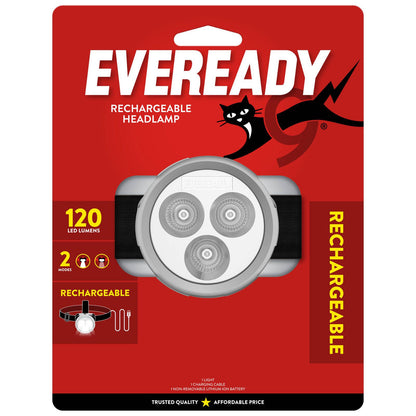Eveready Rechargeable Headlight - 120 Lumen