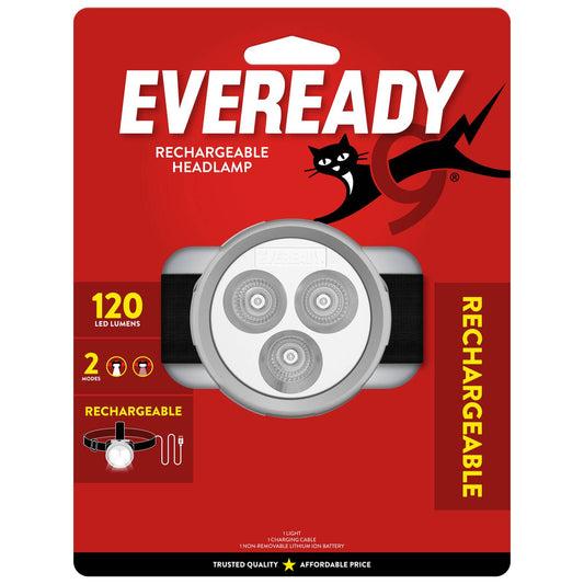 Eveready Rechargeable Headlight - 120 Lumen