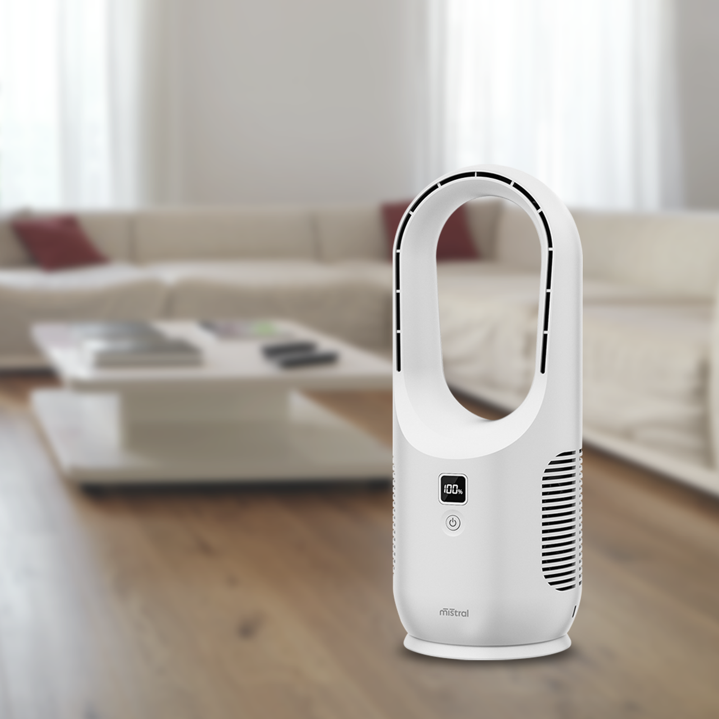 Mistral Rechargeable Bladeless Desk Fan - 3 Speeds