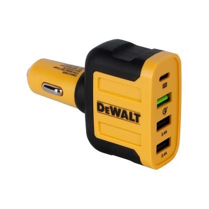 Dewalt 4 Port Mobile USB PD Car Charger - 62W
