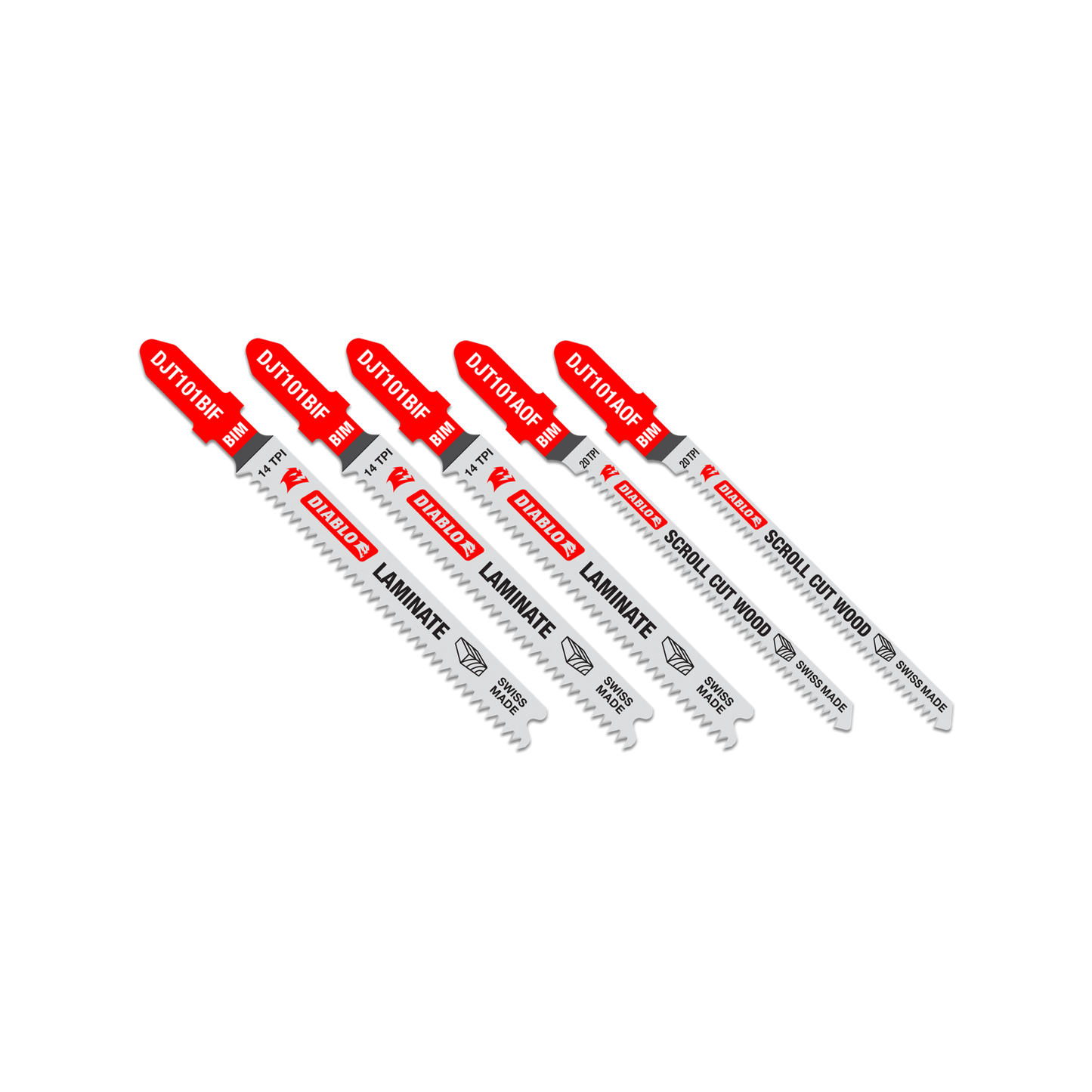 Diablo Bi Metal Jig Saw Blade - 77mm - 5 Pack