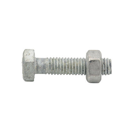 Zenith Hot Dip Galvanised Hex Head Bolts & Nuts - M6 x 25mm - 25 Pack
