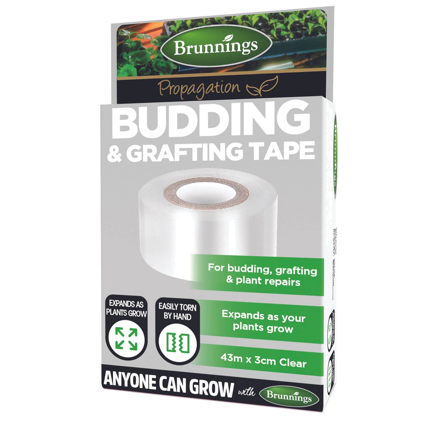 Brunnings Budding and Grafting Clear Tape - 43m x 3m
