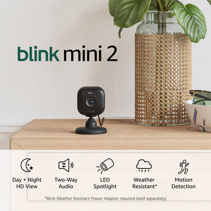 Blink Mini 2 Security Camera - Black