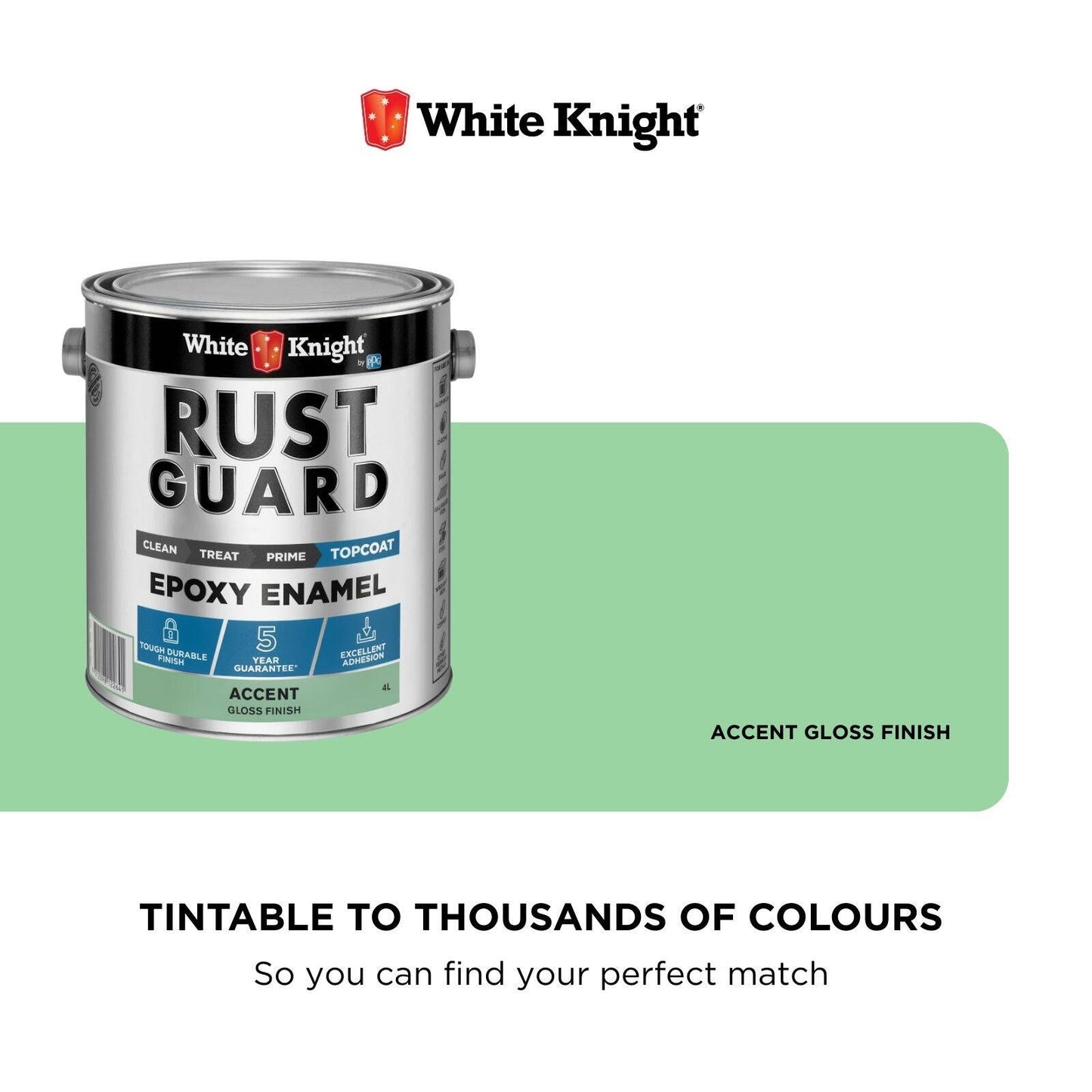 White Knight Rust Guard Epoxy Enamel - 4L