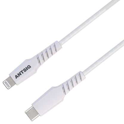 Antsig USB C to Lightning Cable - 1m - White