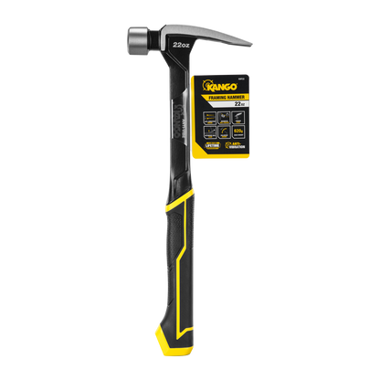 Kango Steel Anti Vibe Framing Hammer - 22oz - 35 x 370mm