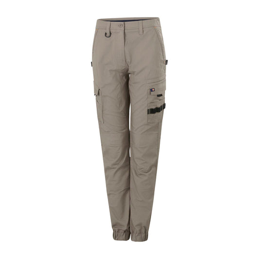 Citeco Womens Cuffed Cargo Ripstop Pant - Size 18 - Khaki