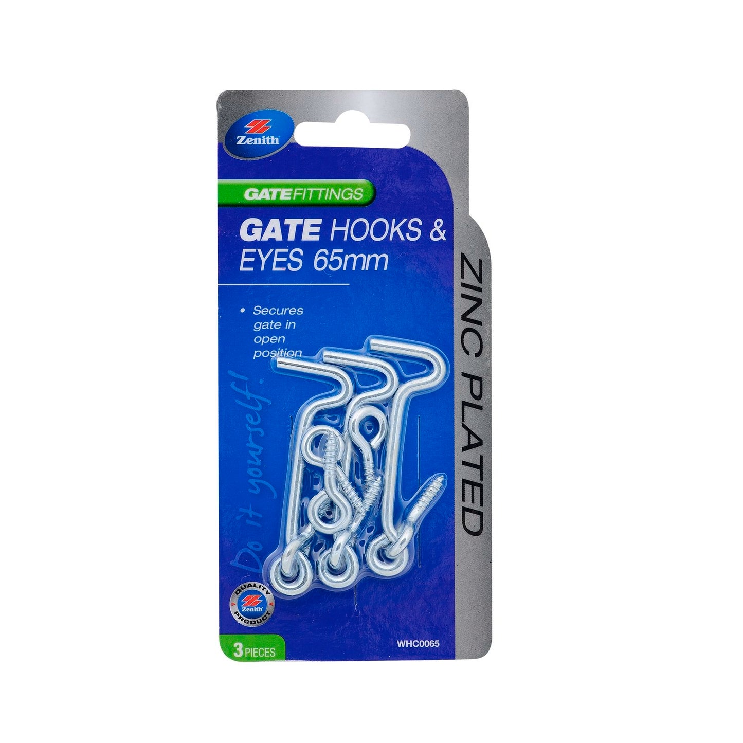 Zenith Gate Hook and Eyes - 65mm - 3 Pack
