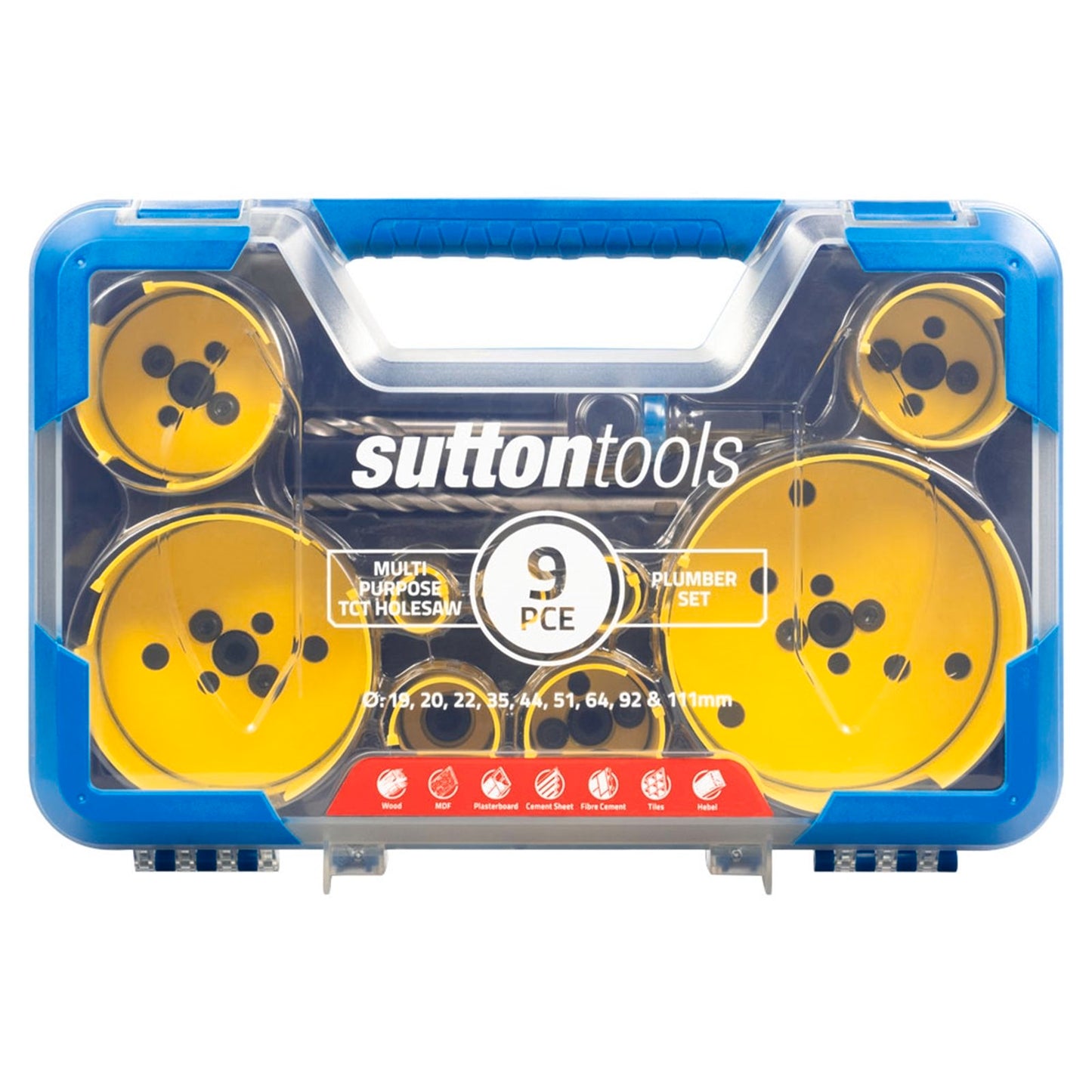 Sutton Tools Plumber Holesaw Set - 9 Piece