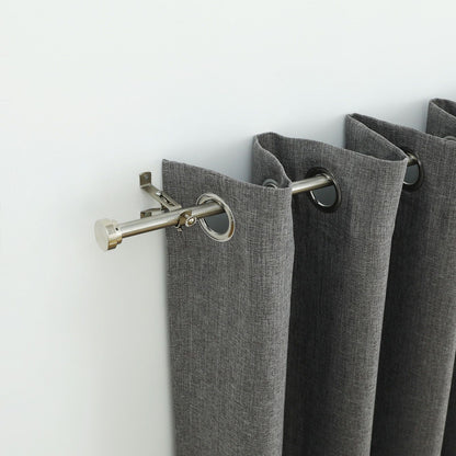 Windoware Satin Adjustable Curtain Rod Bracket - 75-95mm - Pewter - 2 Pack