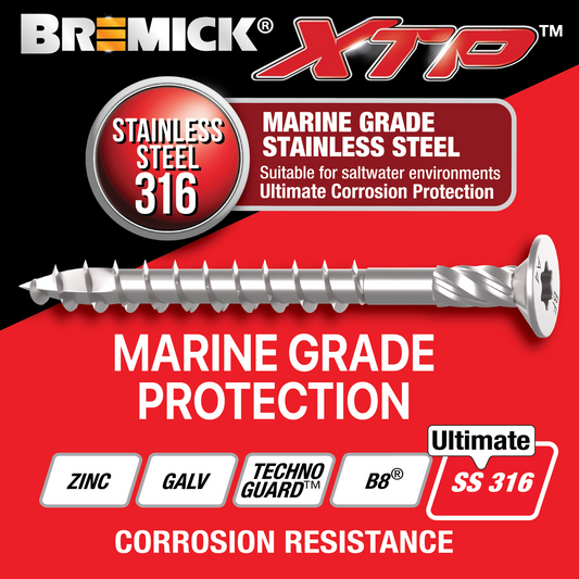 Bremick XTP Bugle Batten - 14g x 75mm - Stainless Steel 316 - 25 Pack
