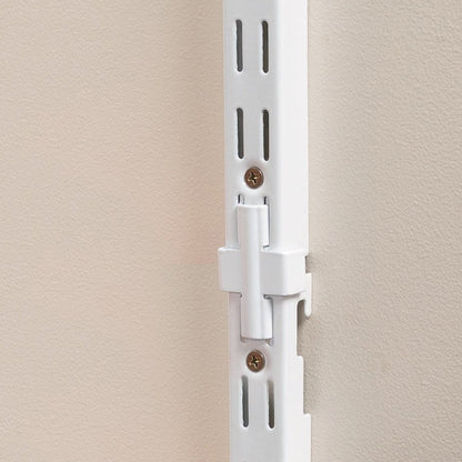 Flexi Storage Wall Strip Joiner 2 Pack White Steel Easy Install